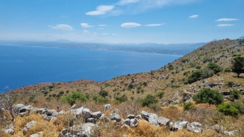 Kefalas Kreta, Kefalas: Grundstück mit unverbaubarem Meerblick und Baugenehmigung zu verkaufen Grundstück kaufen